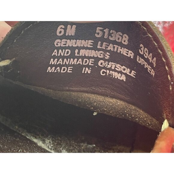 Timberland Leather Loafer Lug Sole Sz 6 Women's Brown VTG - Picture 9 of 9